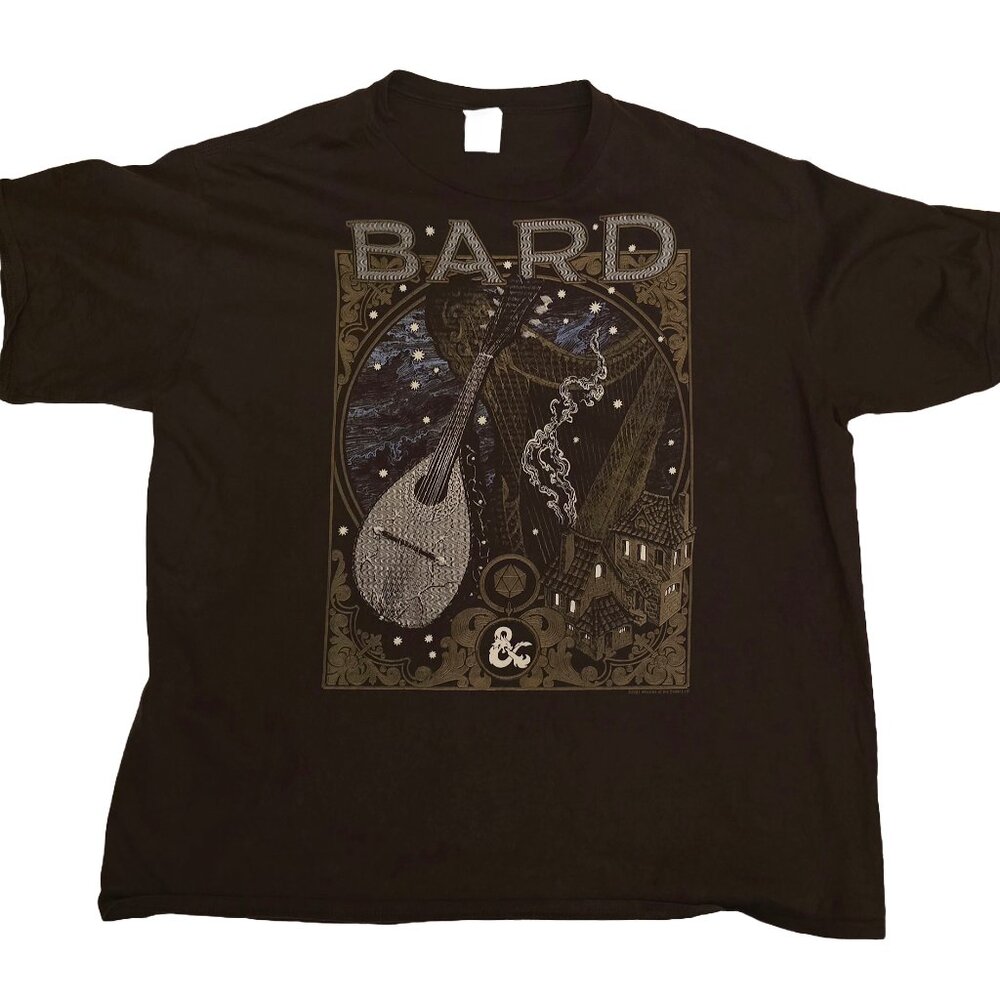 Dungeons & Dragons Bard Graphic Brown T-Shirt XXL